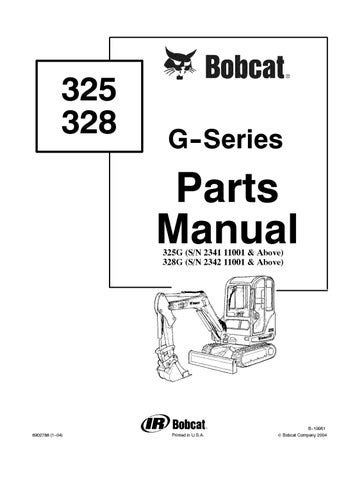 bobcat 325g|bobcat 325g parts diagram.